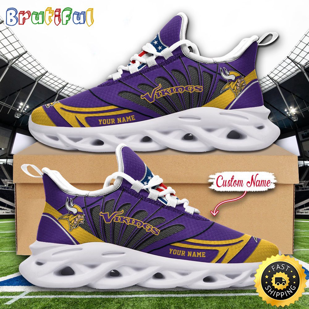 JWFancy Minnesota Vikings Max Soul Shoes Sneakers For Men And Women