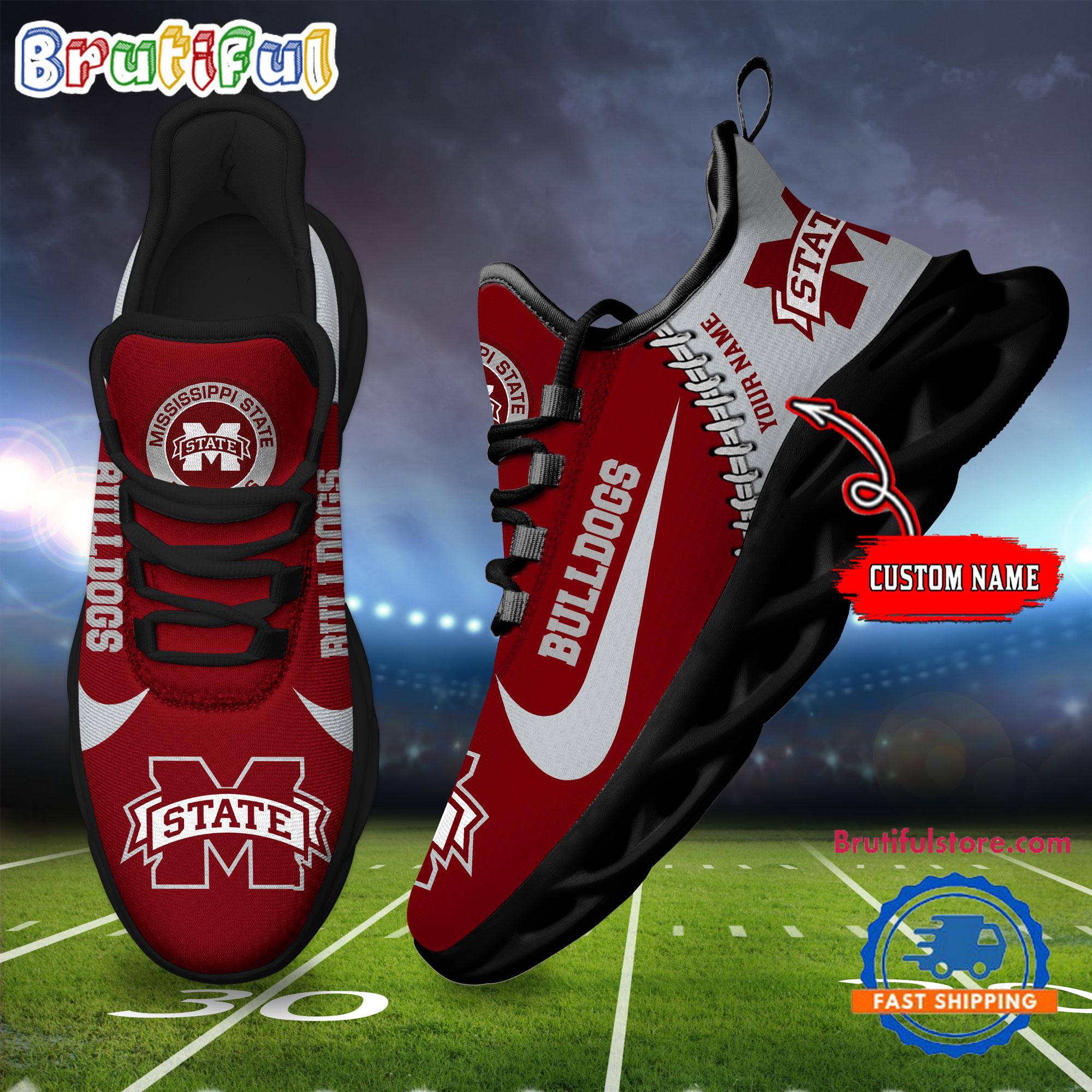 JWFancy Mississippi State Bulldogs Max Soul Shoes Sneakers For Men And Women