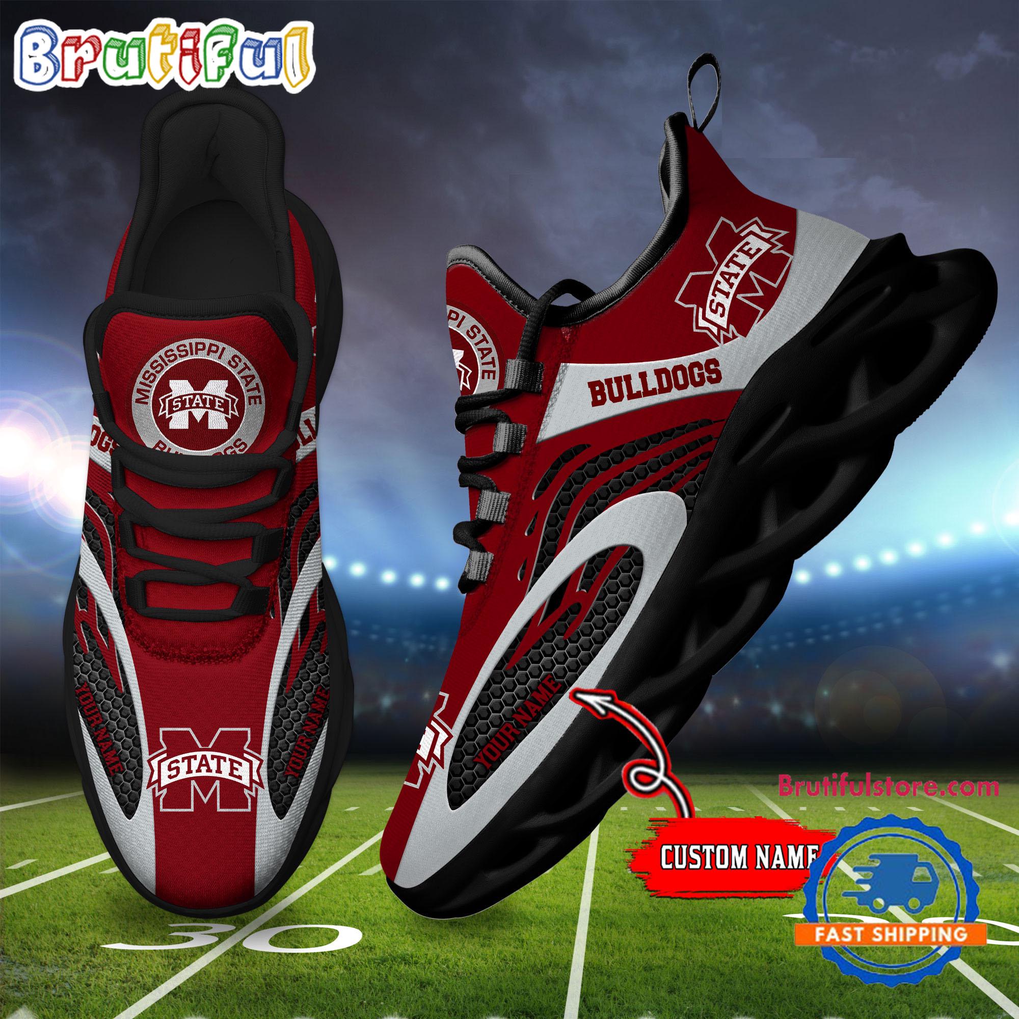 JWFancy Mississippi State Bulldogs Max Soul Shoes Sneakers For Men And Women