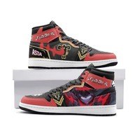 JWFancy  Must-Have Black Clover AJ1 High Sneakers Shoes For Men And Women