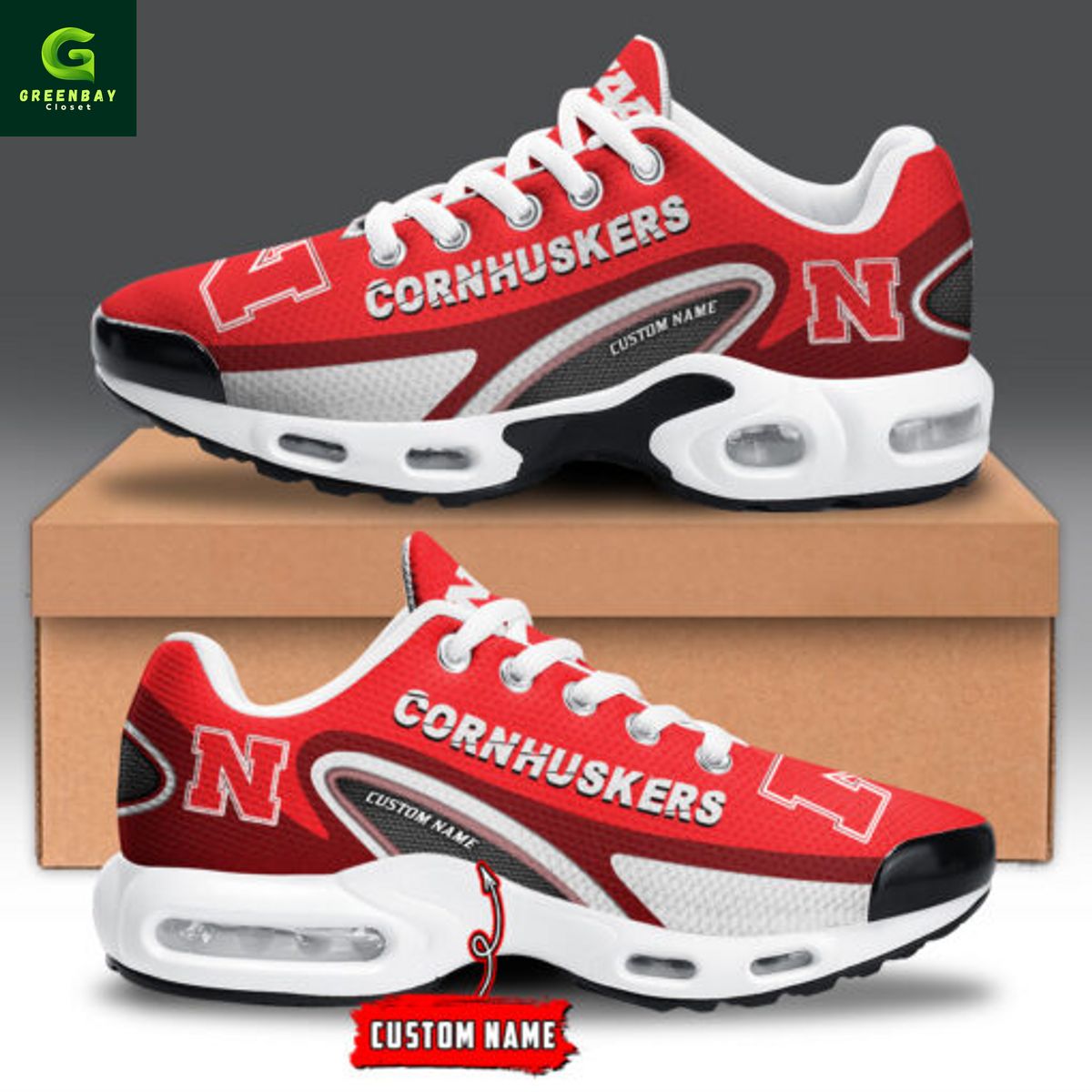 JWFancy Nebraska Cornhuskers TN Shoes Sneakers For Men And Women