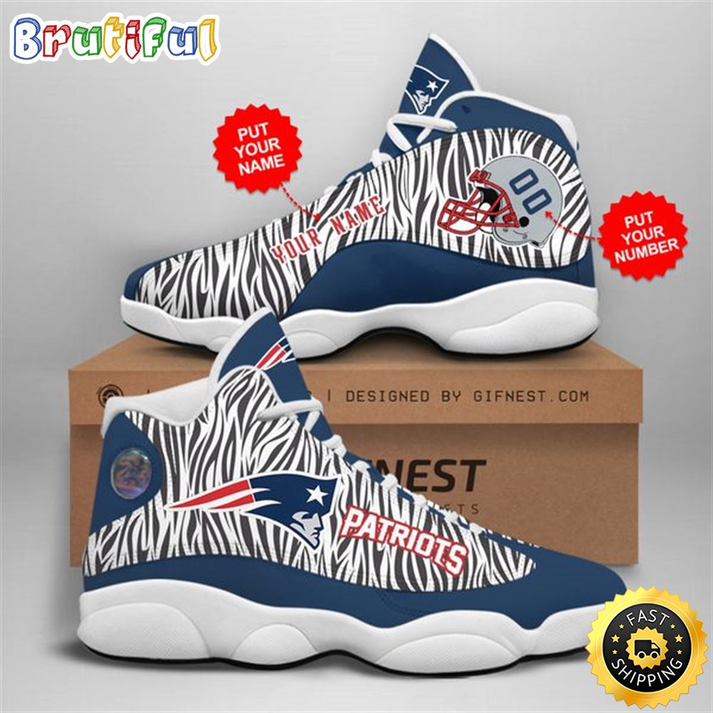 JWFancy New England Patriots AJ13 Sneakers Shoes For Men And Women