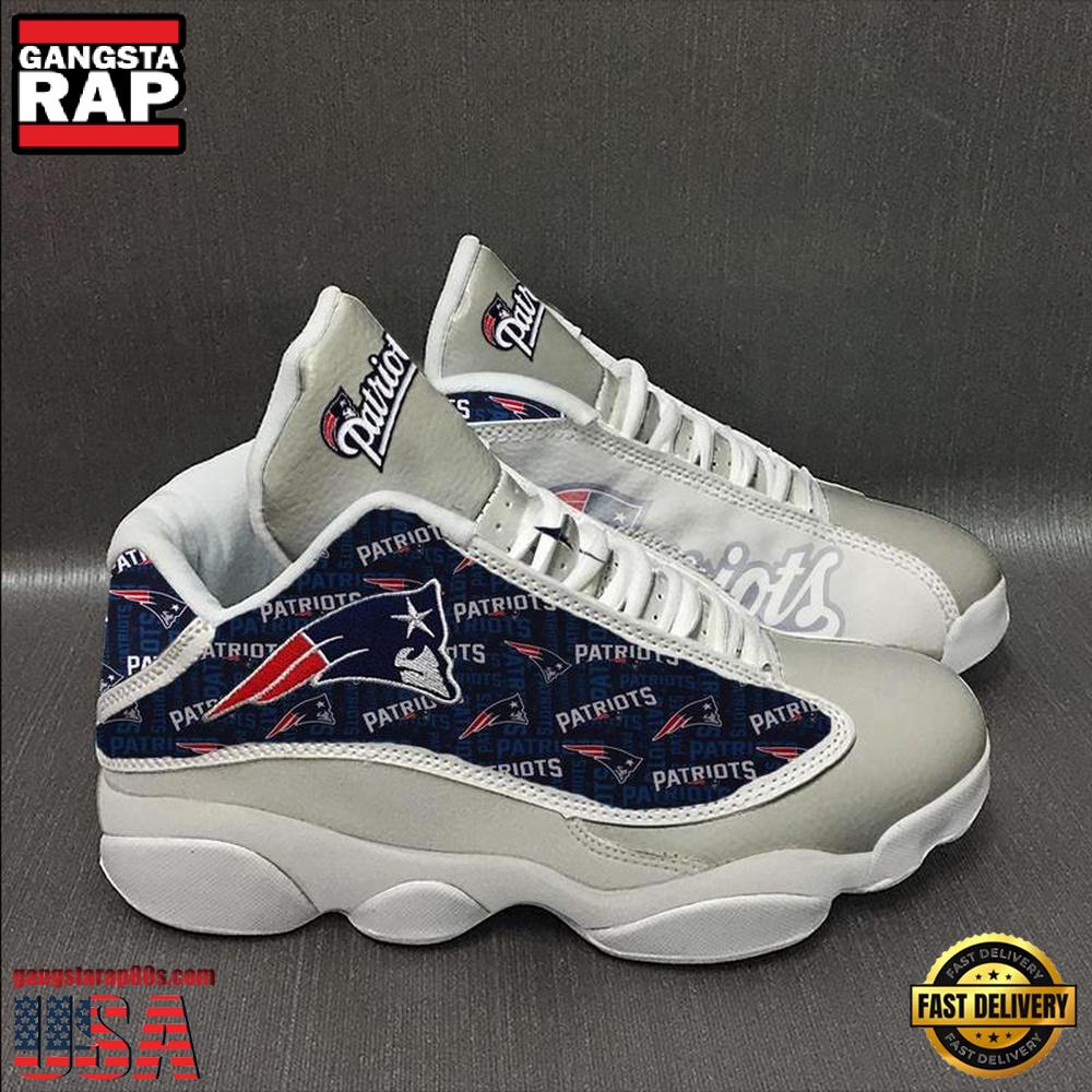 JWFancy New England Patriots  AJ13 Sneakers Shoes For Men And Women