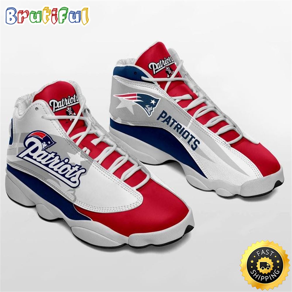 JWFancy New England Patriots AJ13 Sneakers Shoes For Men And Women
