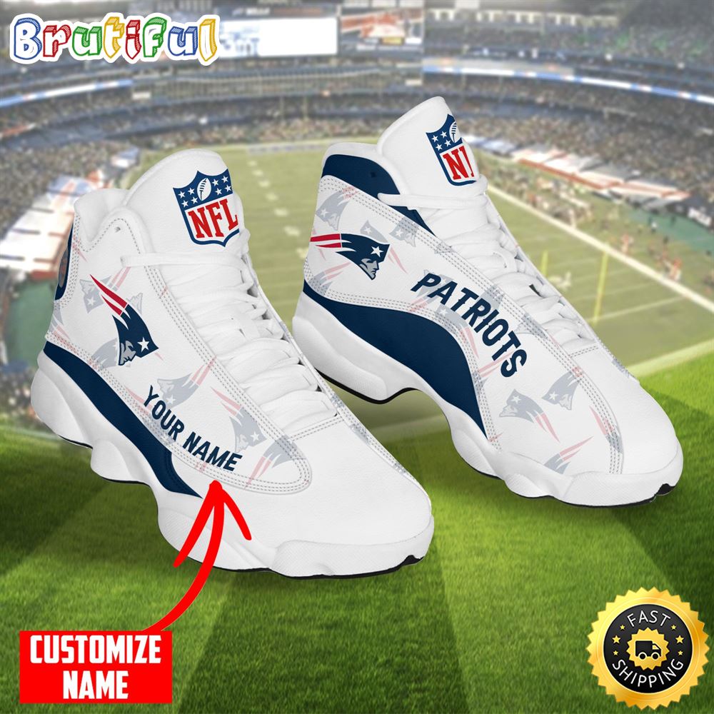 JWFancy New England Patriots AJ13 Sneakers Shoes For Men And Women