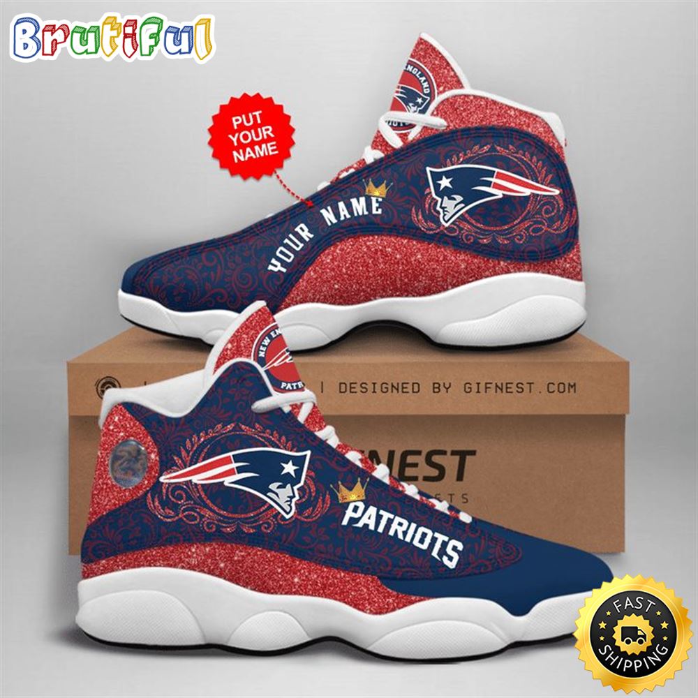 JWFancy New England Patriots AJ13 Sneakers Shoes For Men And Women