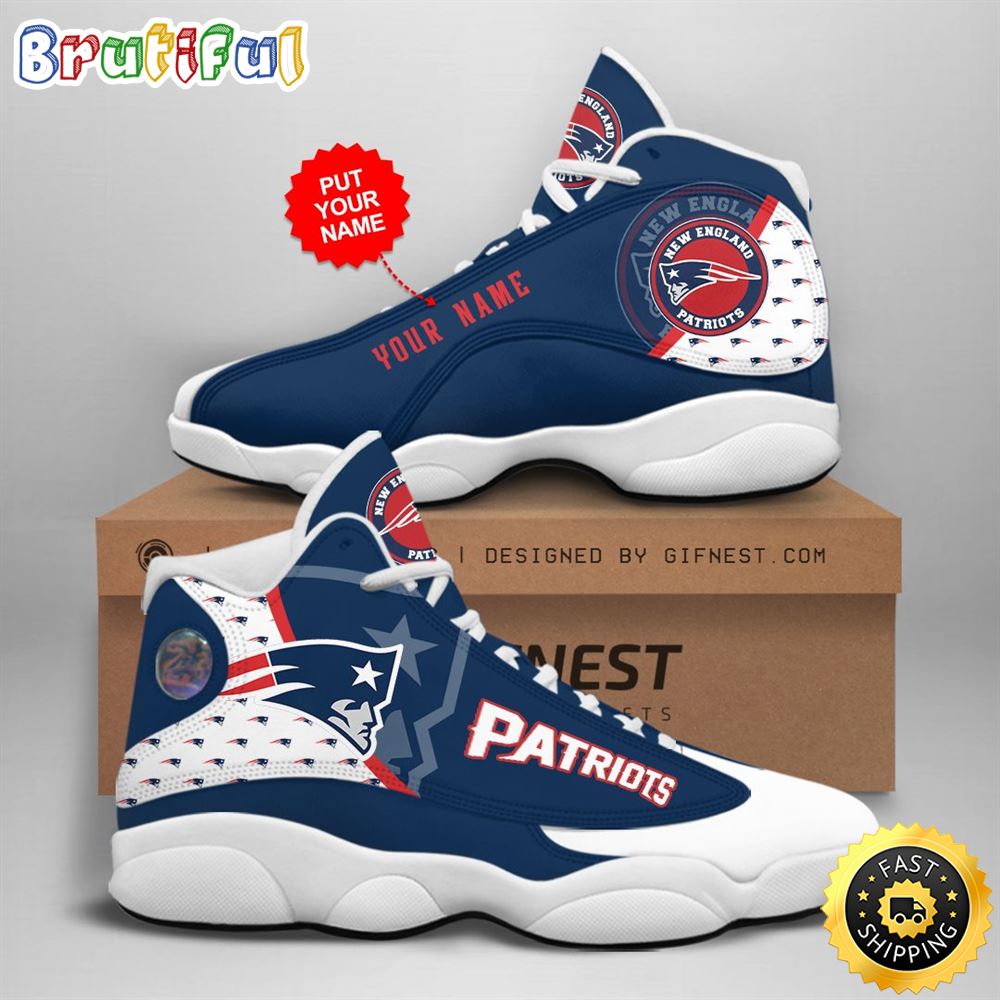 JWFancy New England Patriots AJ13 Sneakers Shoes For Men And Women