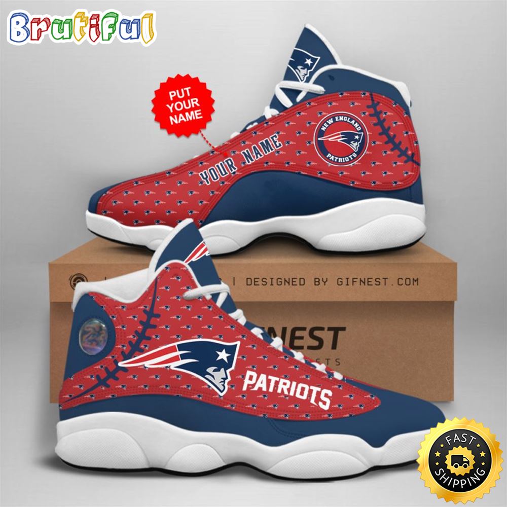 JWFancy New England Patriots AJ13 Sneakers Shoes For Men And Women