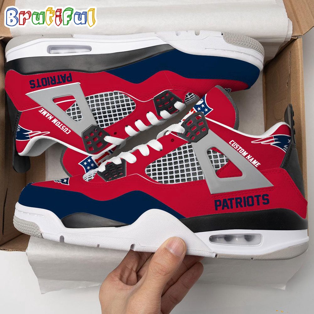 JWFancy New England Patriots AJ4 Sneakers Shoes For Men And Women