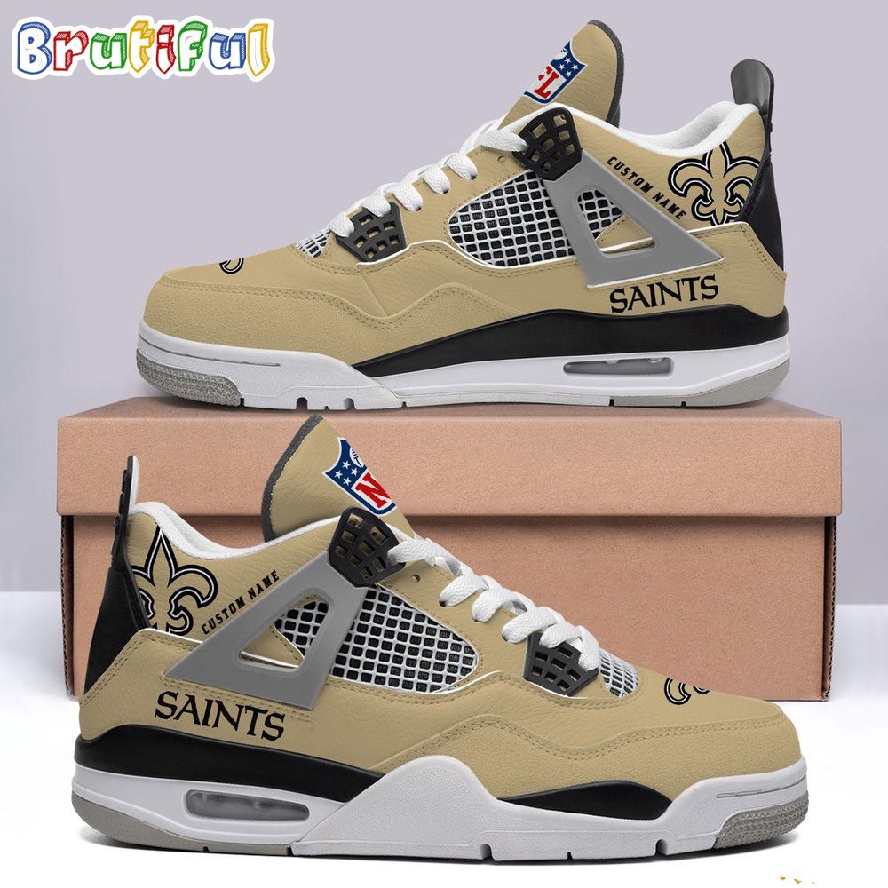 JWFancy New Orleans Saints AJ4 Sneakers Shoes For Men And Women
