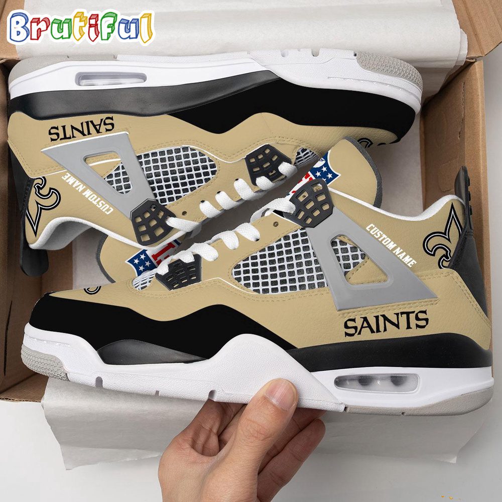 JWFancy New Orleans Saints AJ4 Sneakers Shoes For Men And Women