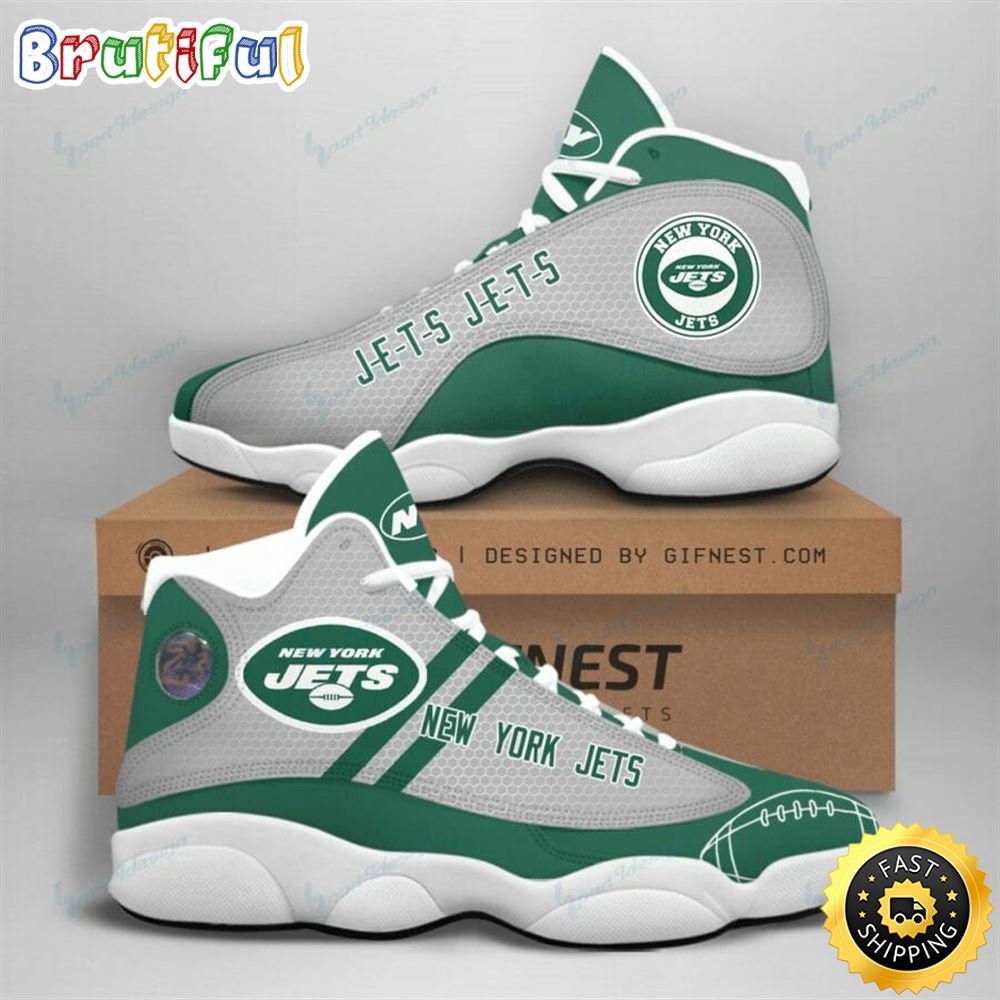 JWFancy New York Jets AJ13 Sneakers Shoes For Men And Women