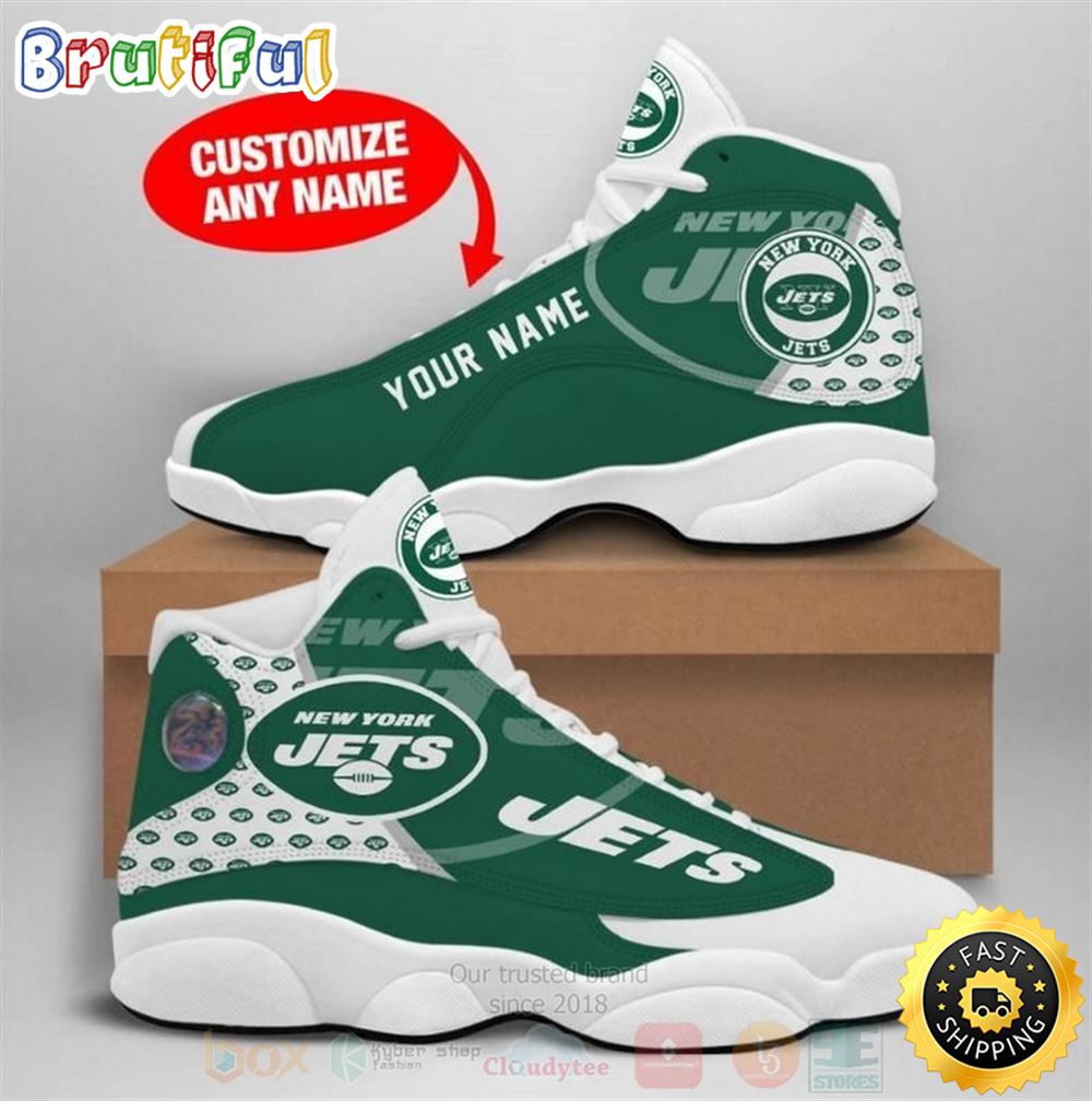 JWFancy New York Jets AJ13 Sneakers Shoes For Men And Women