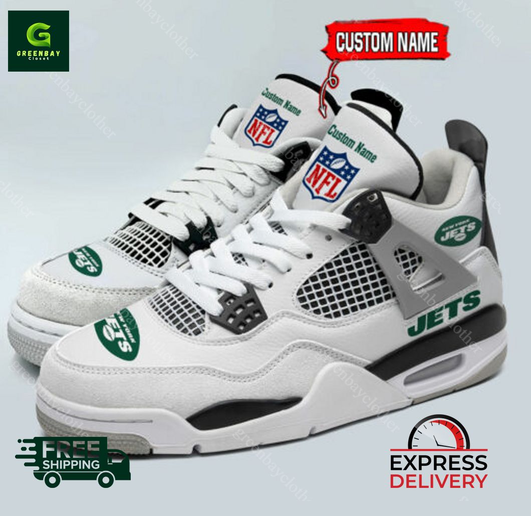 JWFancy New York Jets AJ4 Sneakers Shoes For Men And Women