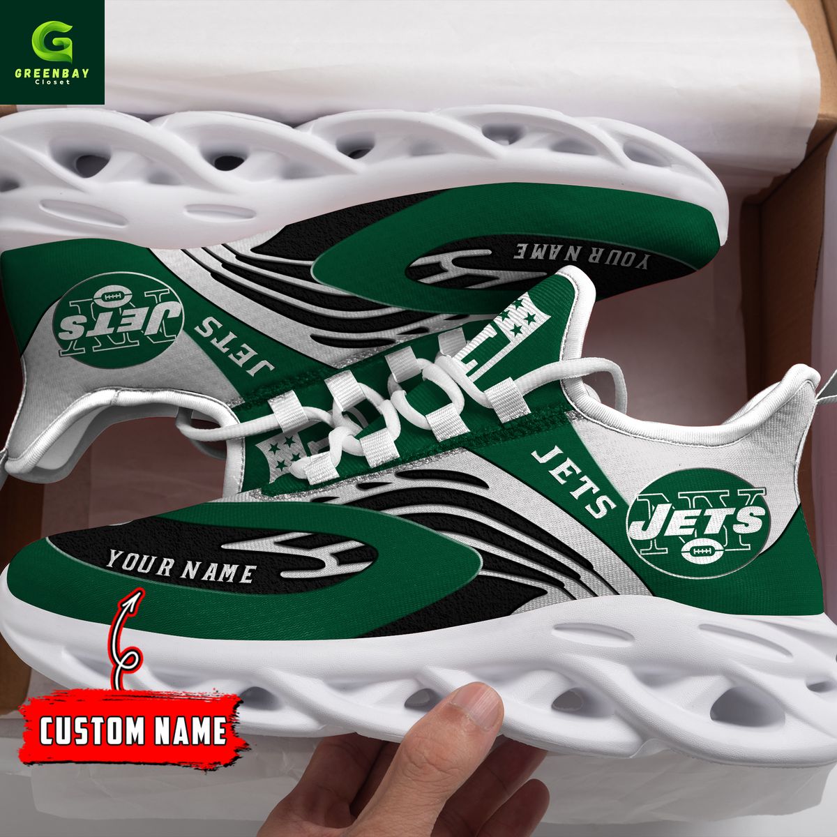 JWFancy New York Jets Max Soul Shoes Sneakers For Men And Women