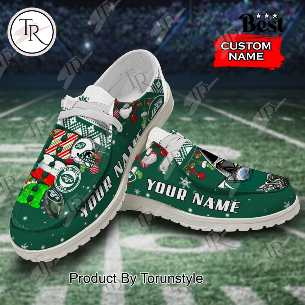 JWFancy New York Jets x Christmas Personalized Hey Dude Shoes For Men And Women