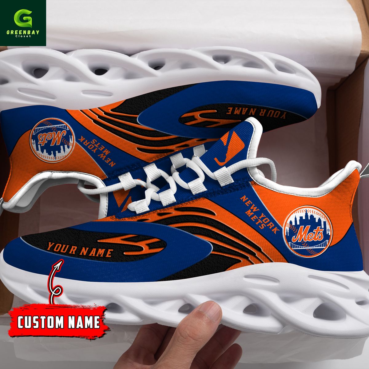 JWFancy New York Mets Max Soul Shoes Sneakers For Men And Women