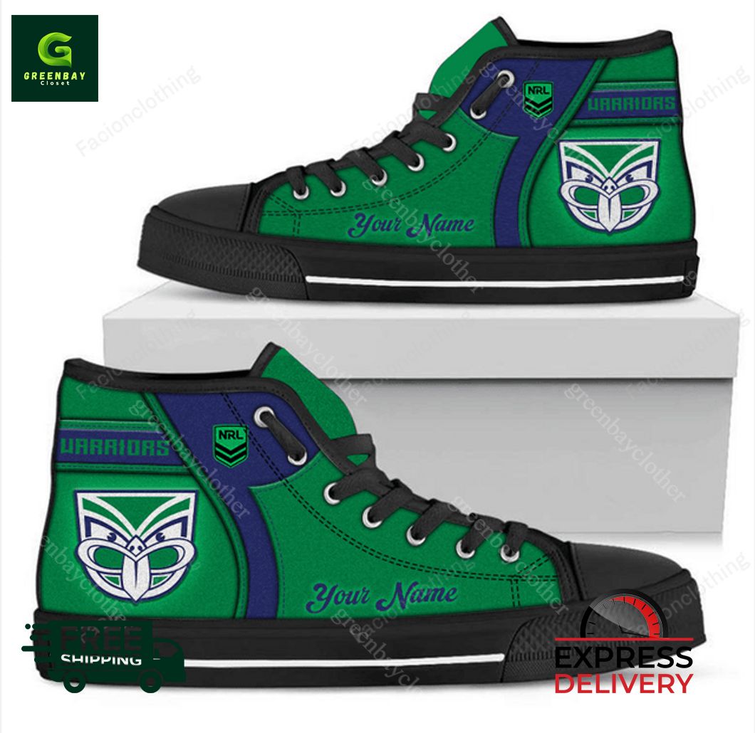 JWFancy New Zealand Warriors High Top Canvas Sneakers Shoes For Men And Women