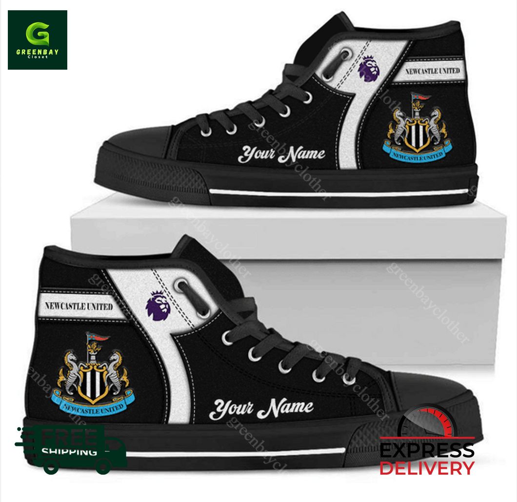 JWFancy Newcastle United F.C High Top Canvas Sneakers Shoes For Men And Women