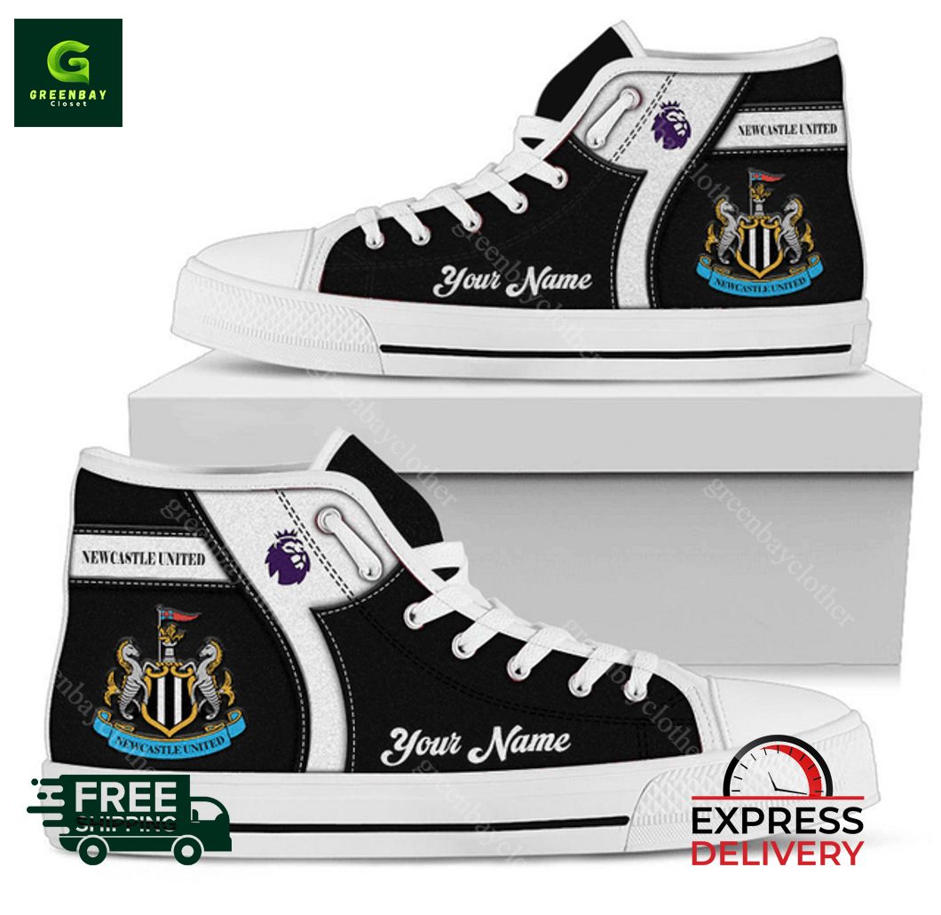 JWFancy Newcastle United F.C High Top Canvas Sneakers Shoes For Men And Women