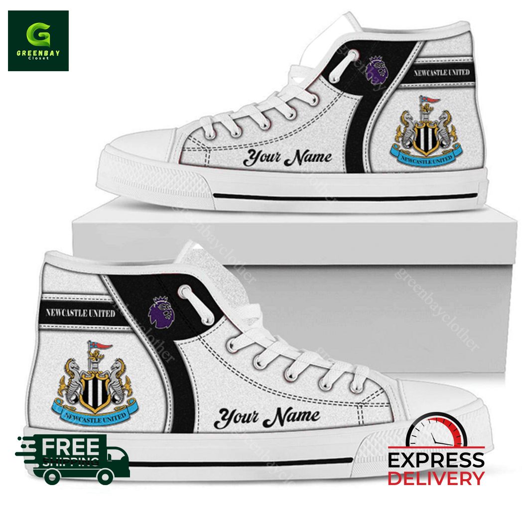 JWFancy Newcastle United F.C High Top Canvas Sneakers Shoes For Men And Women