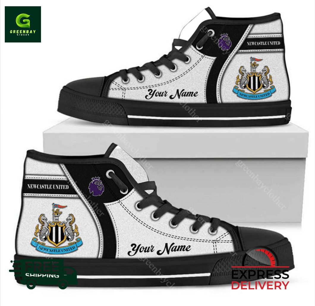 JWFancy Newcastle United F.C High Top Canvas Sneakers Shoes For Men And Women
