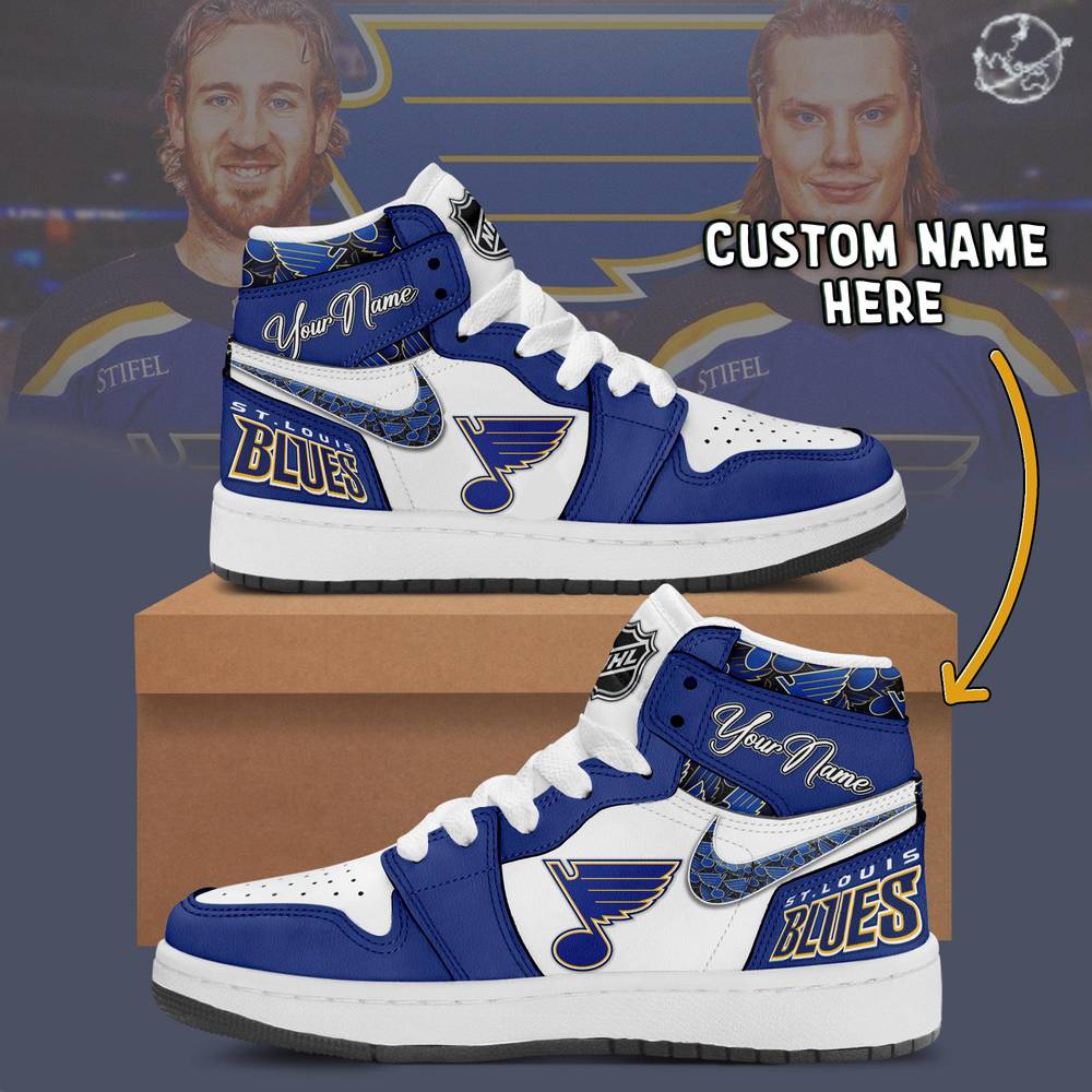 JWFancy NHL St. Louis Blues AJ1 High Sneakers Shoes For Men And Women