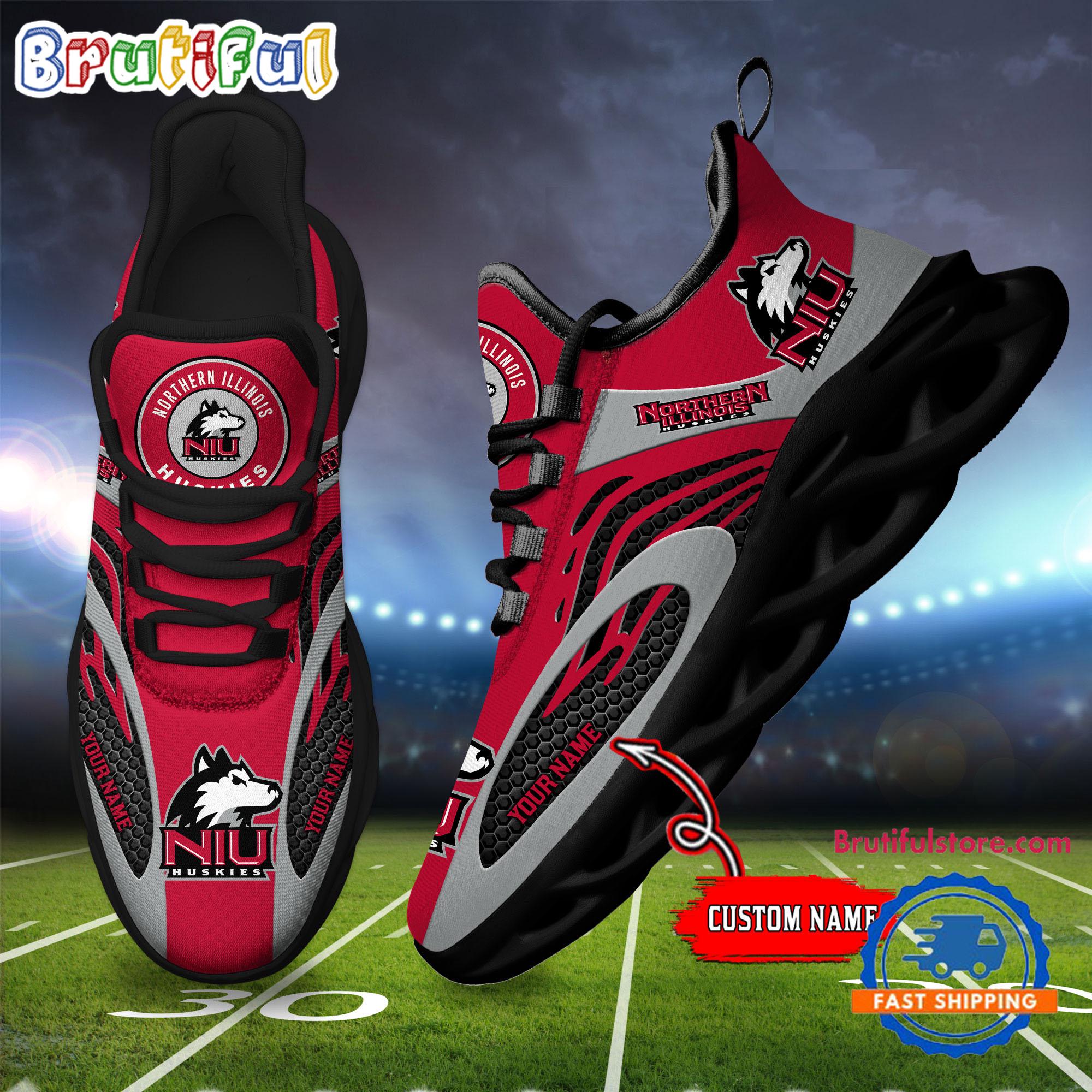 JWFancy Northern Illinois Huskies Max Soul Shoes Sneakers For Men And Women