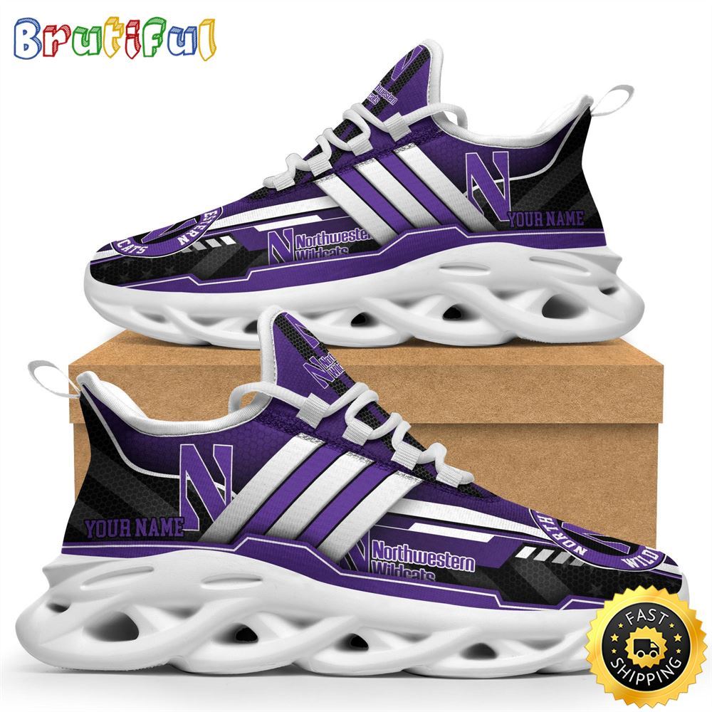 JWFancy Northwestern Wildcats Max Soul Shoes Sneakers For Men And Women