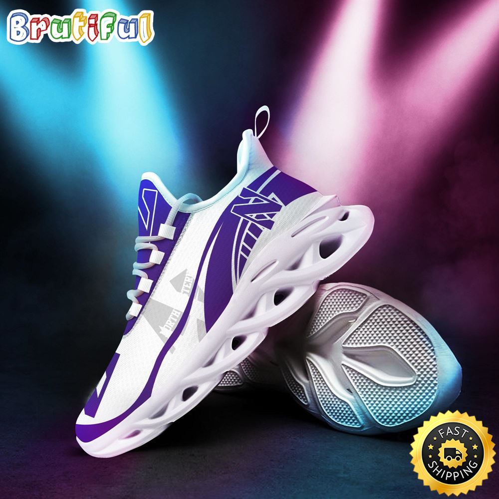 JWFancy Northwestern Wildcats Max Soul Shoes Sneakers For Men And Women
