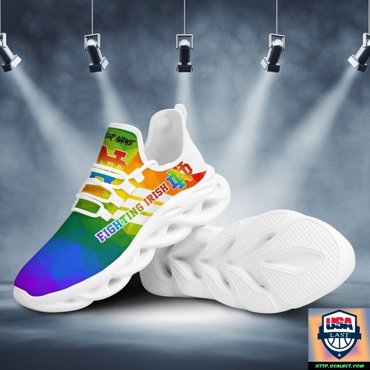 JWFancy Notre Dame Fighting Irish Max Soul Shoes Sneakers For Men And Women
