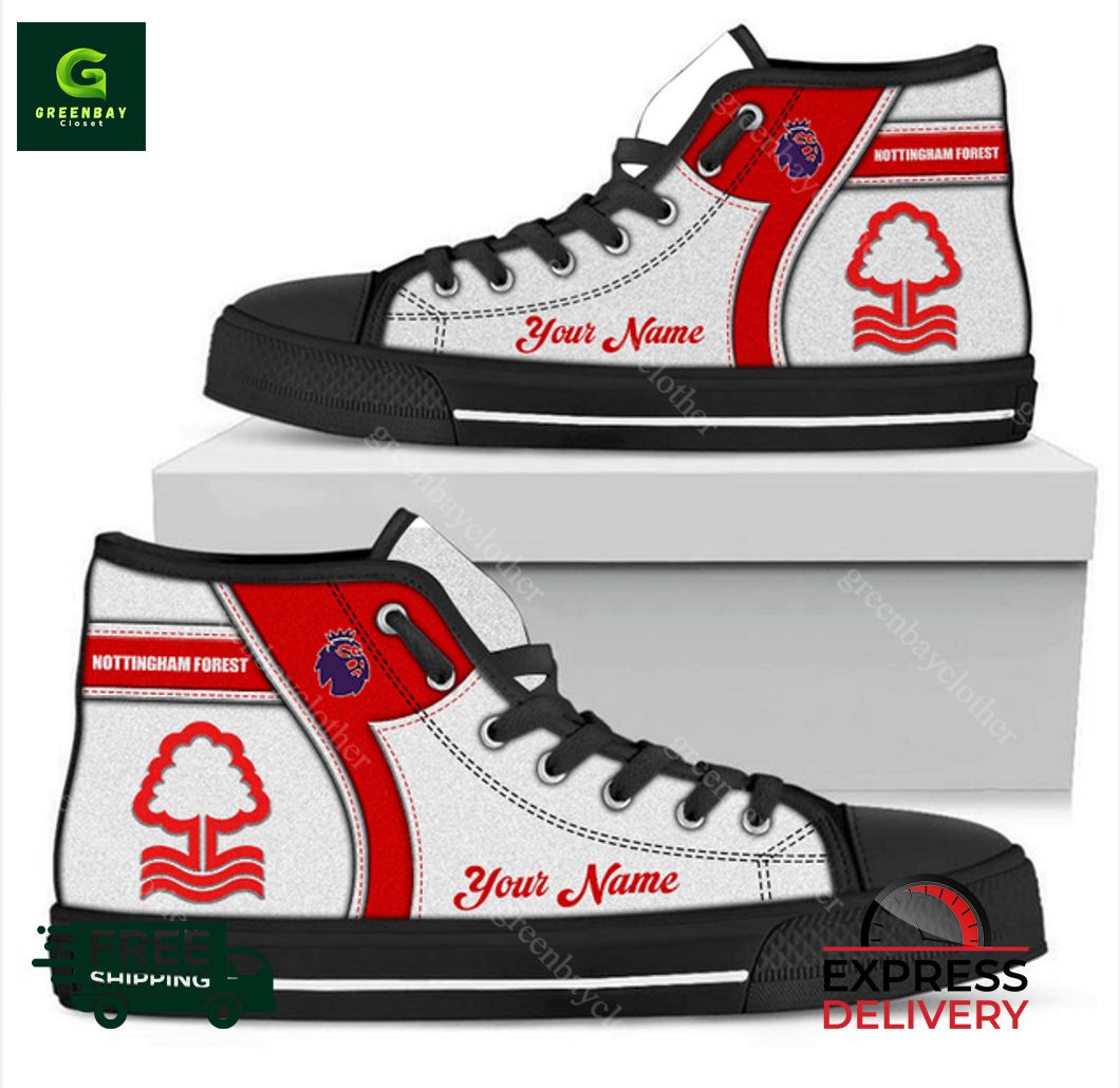 JWFancy Nottingham Forest F.C High Top Canvas Sneakers Shoes For Men And Women