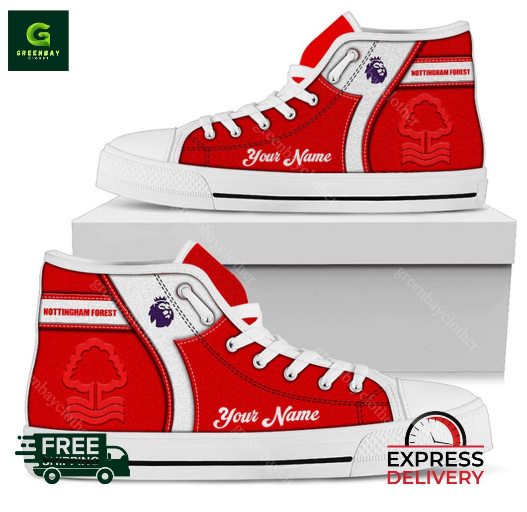 JWFancy Nottingham Forest F.C High Top Canvas Sneakers Shoes For Men And Women