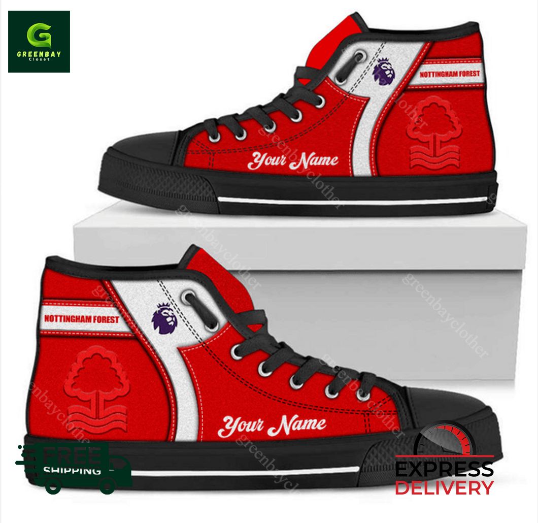 JWFancy Nottingham Forest F.C High Top Canvas Sneakers Shoes For Men And Women