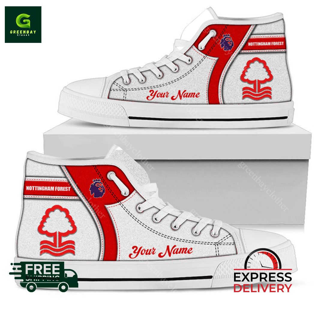 JWFancy Nottingham Forest F.C High Top Canvas Sneakers Shoes For Men And Women