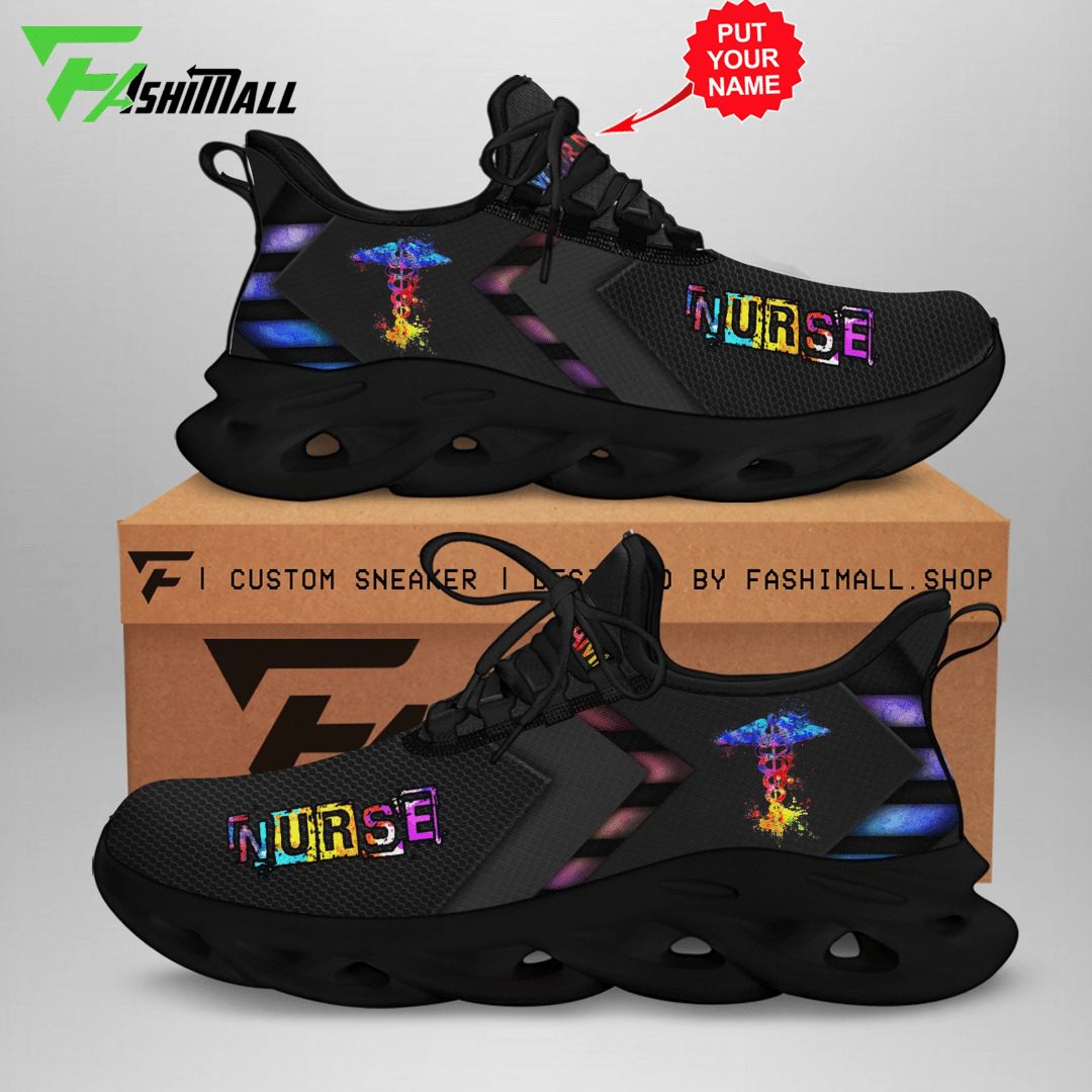 JWFancy Nurse Rainbow Hologram Max Soul Shoes Sneakers For Men And Women