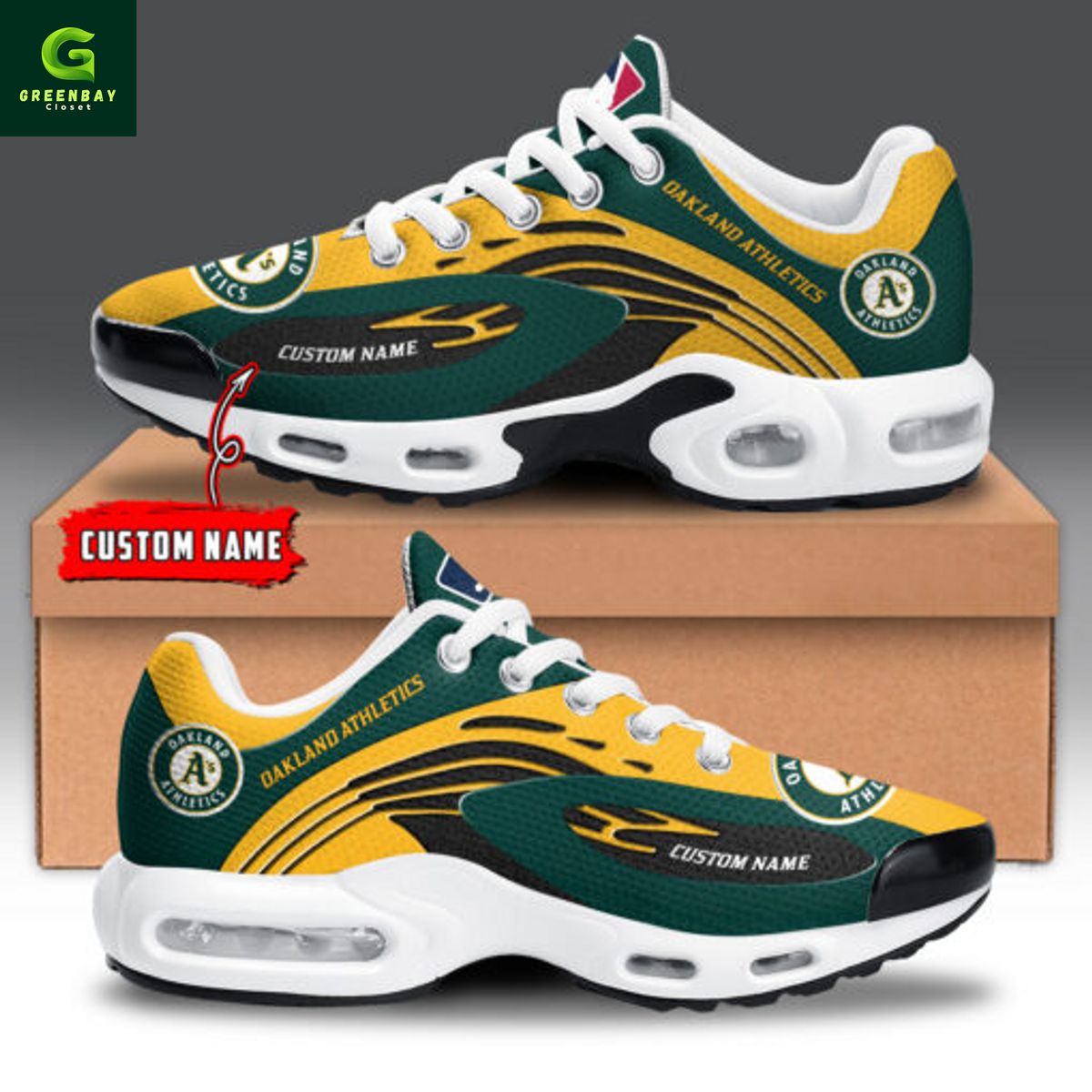 JWFancy Oakland Athletics TN Shoes Sneakers For Men And Women