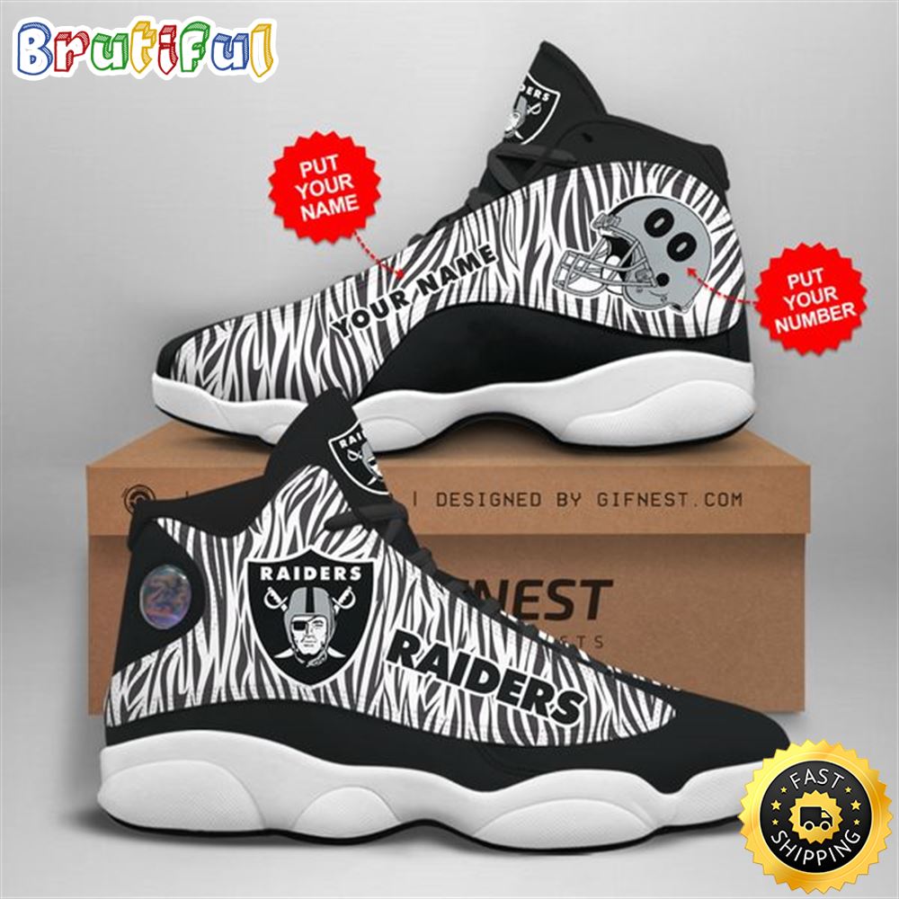 JWFancy Oakland Raiders AJ13 Sneakers Shoes For Men And Women