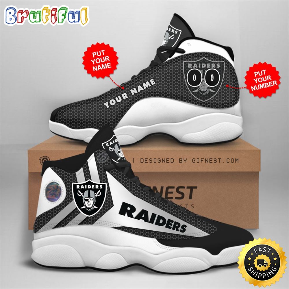 JWFancy Oakland Raiders AJ13 Sneakers Shoes For Men And Women
