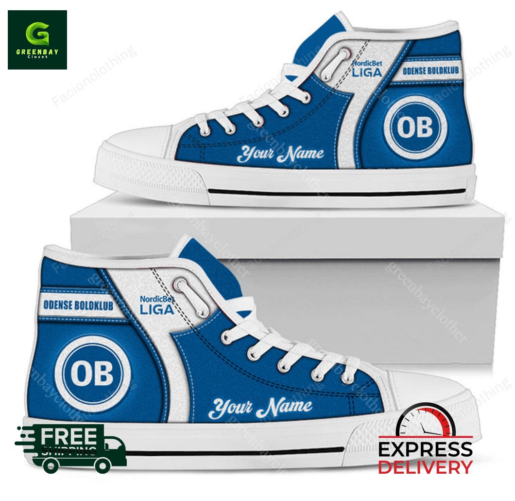 JWFancy Odense Boldklub High Top Canvas Sneakers Shoes For Men And Women