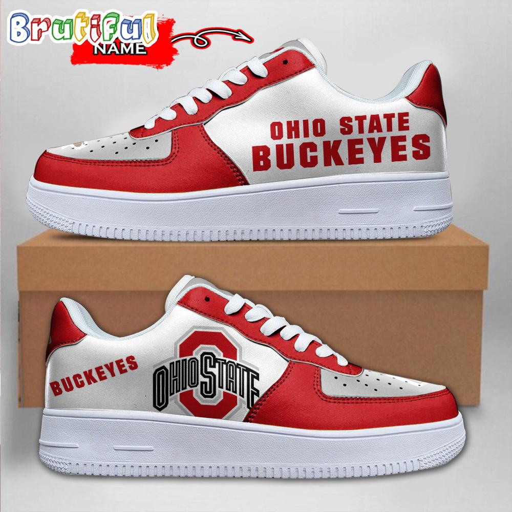 JWFancy Ohio State Buckeyes Air Low-Top Sneakers Shoes For Men And Women