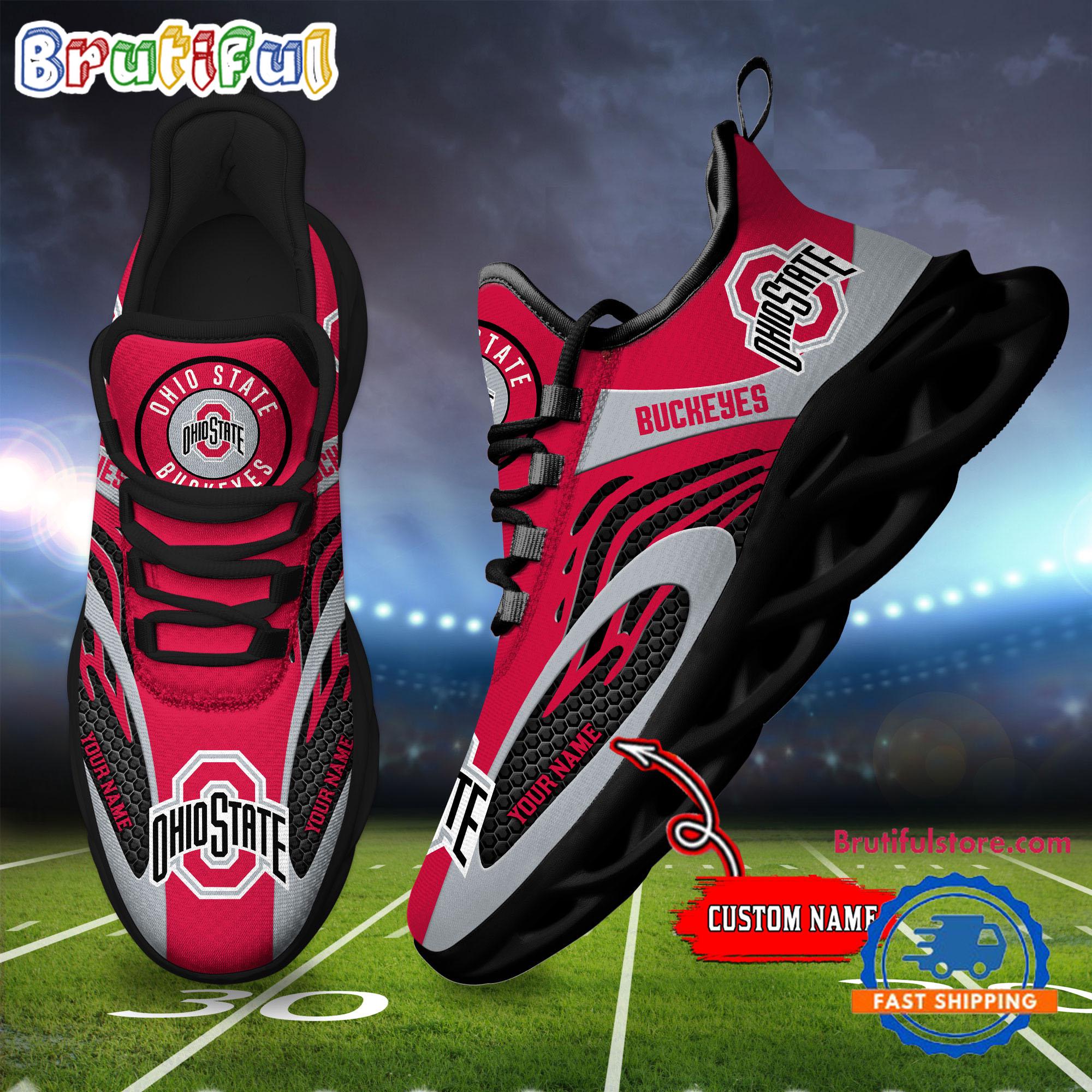 JWFancy Ohio State Buckeyes Max Soul Shoes Sneakers For Men And Women