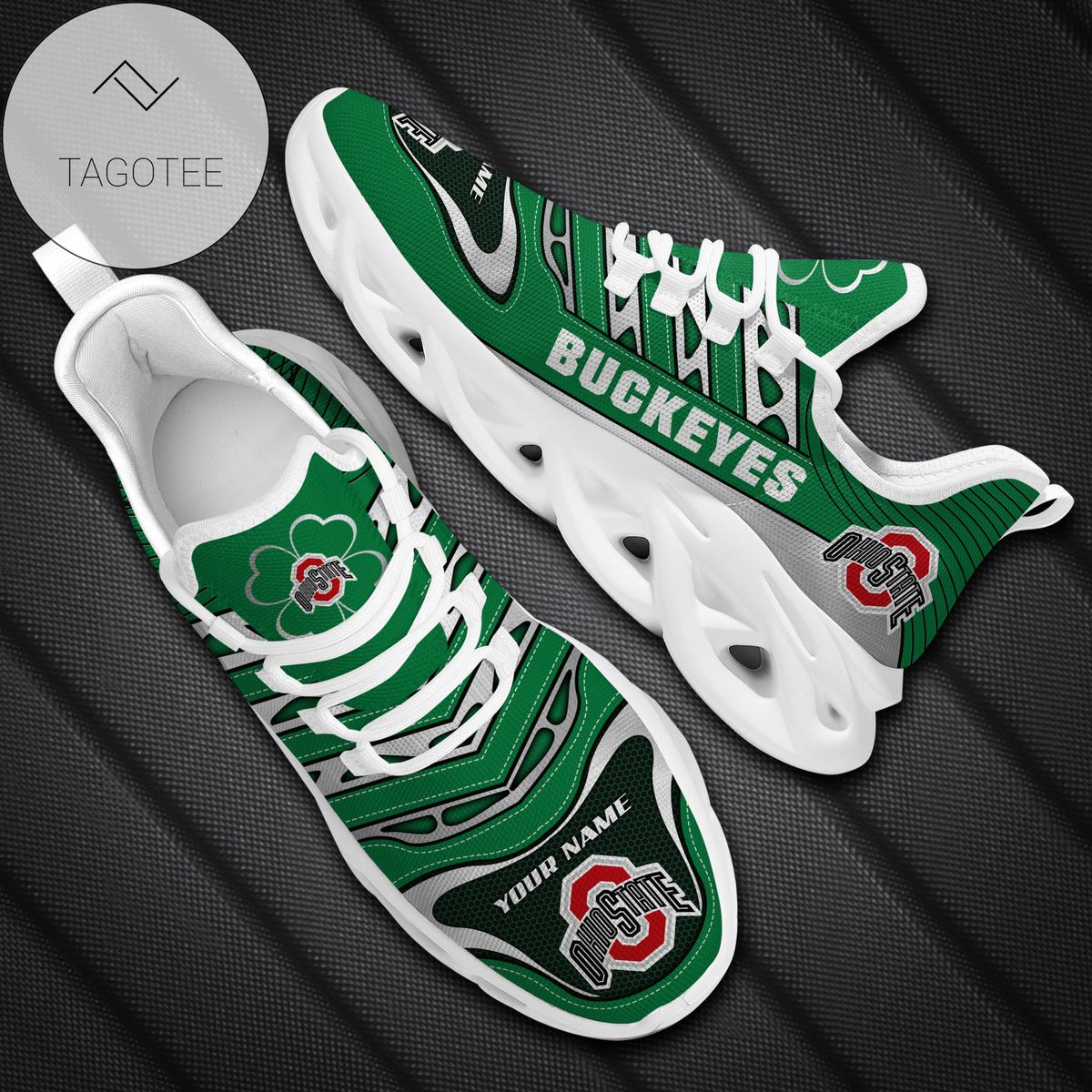 JWFancy Ohio State Buckeyes Max Soul Shoes Sneakers For Men And Women