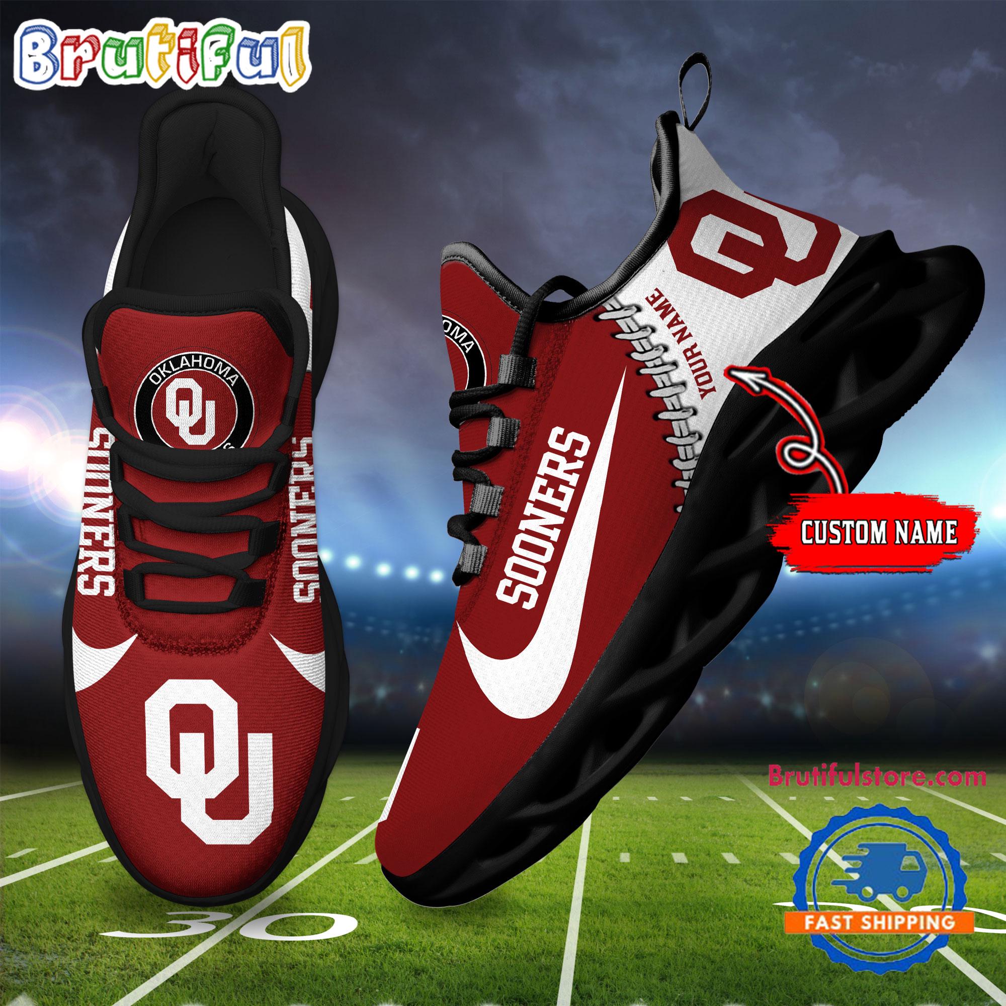 JWFancy Oklahoma Sooners Max Soul Shoes Sneakers For Men And Women