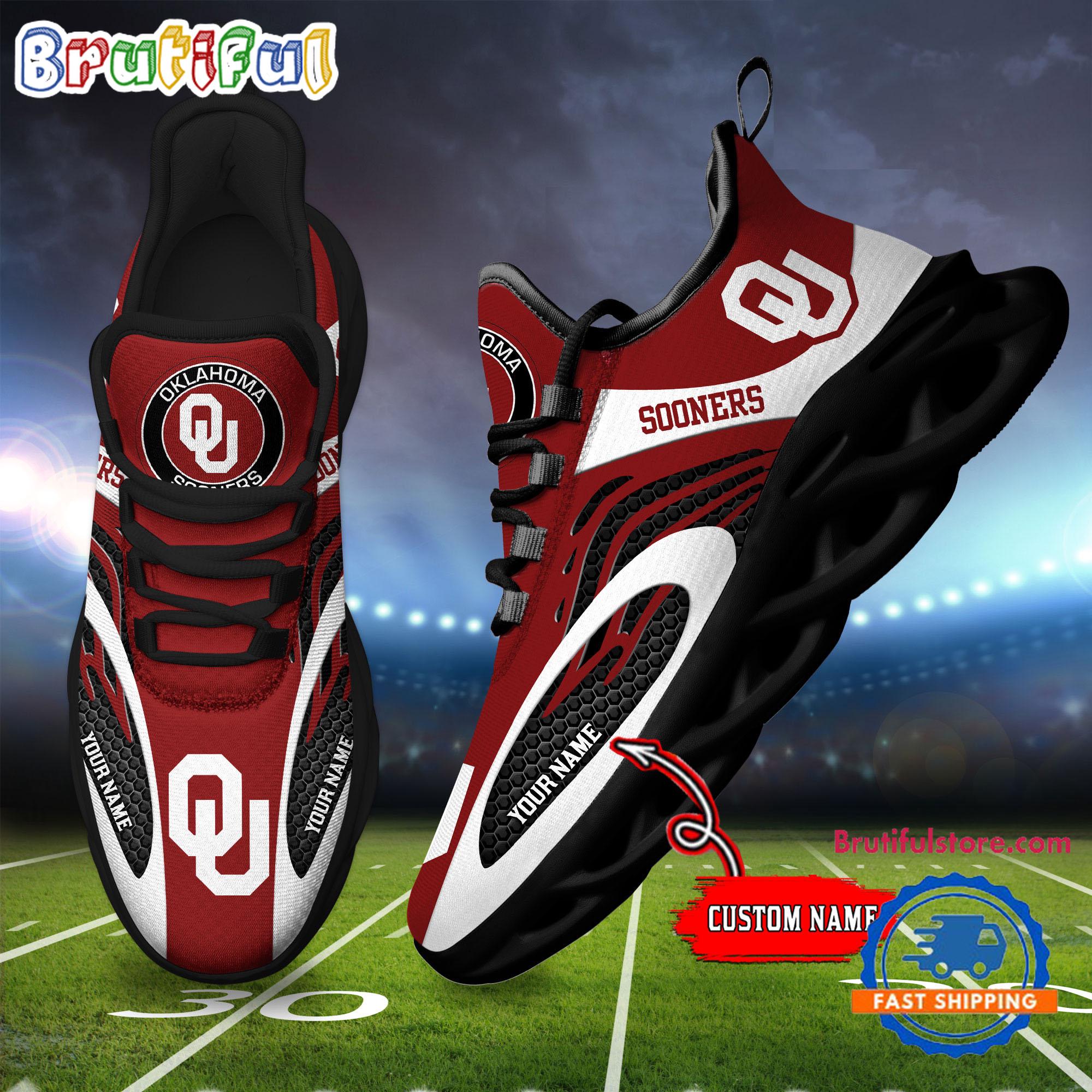 JWFancy Oklahoma Sooners Max Soul Shoes Sneakers For Men And Women