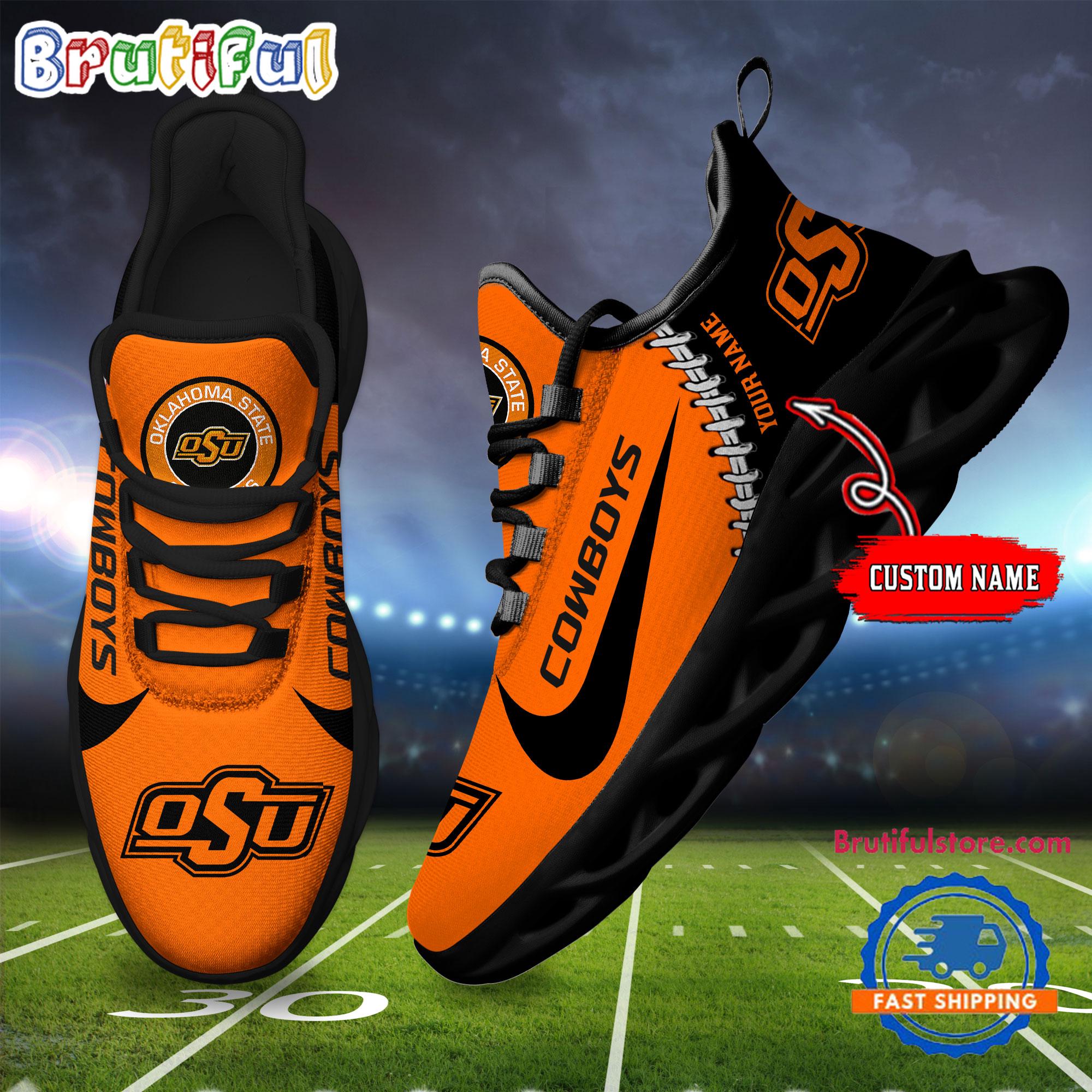 JWFancy Oklahoma State Cowboys Max Soul Shoes Sneakers For Men And Women