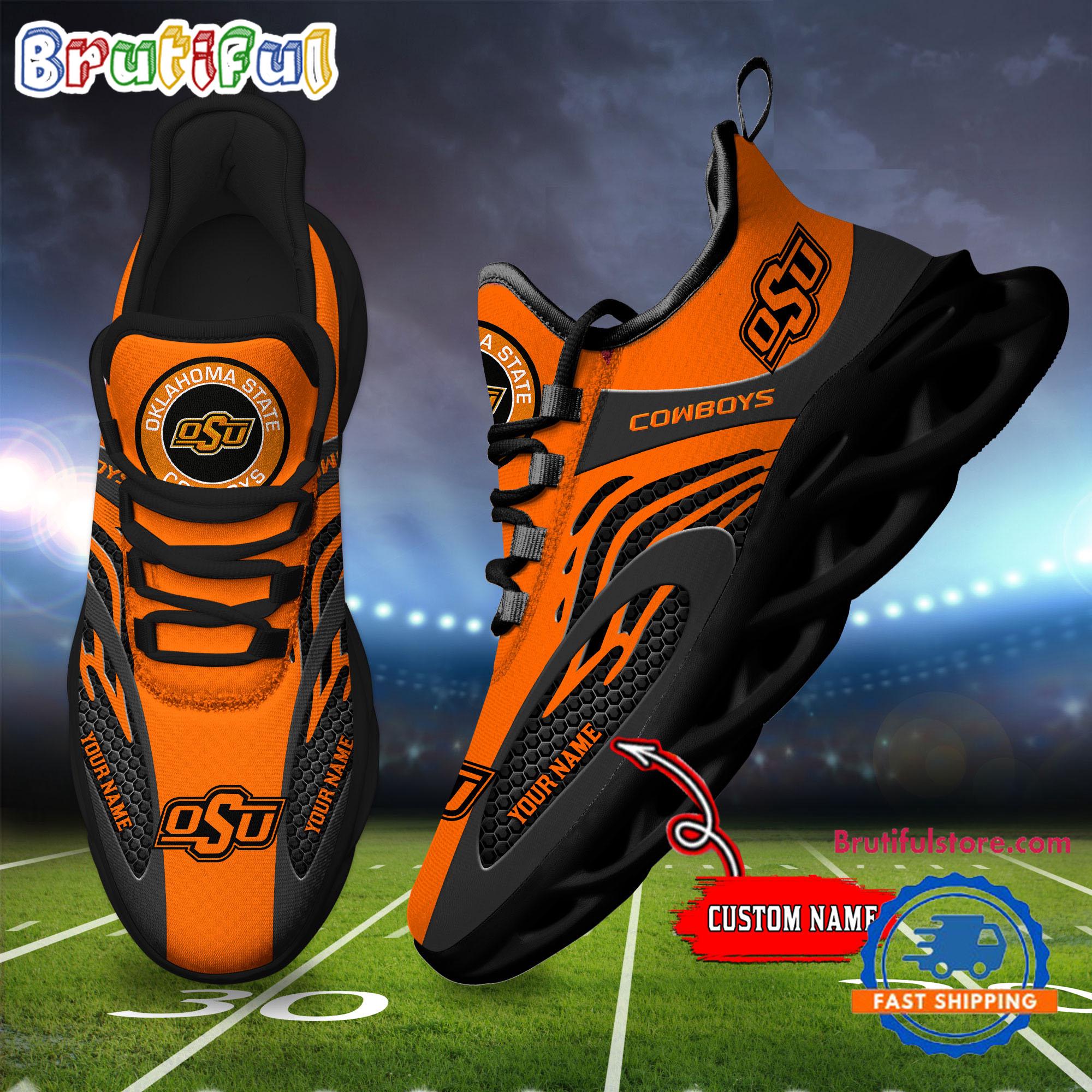 JWFancy Oklahoma State Cowboys Max Soul Shoes Sneakers For Men And Women