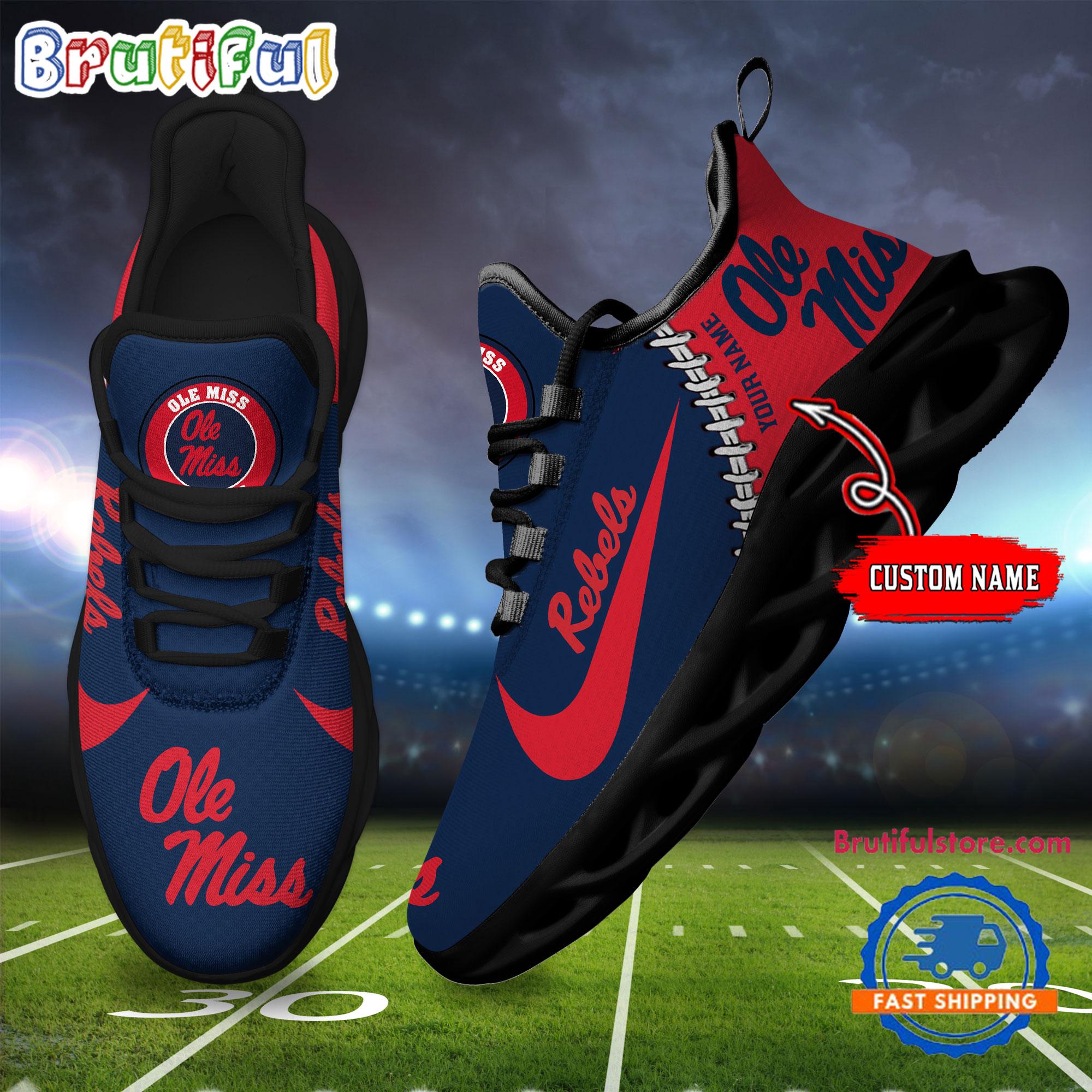 JWFancy Ole Miss Rebels Max Soul Shoes Sneakers For Men And Women