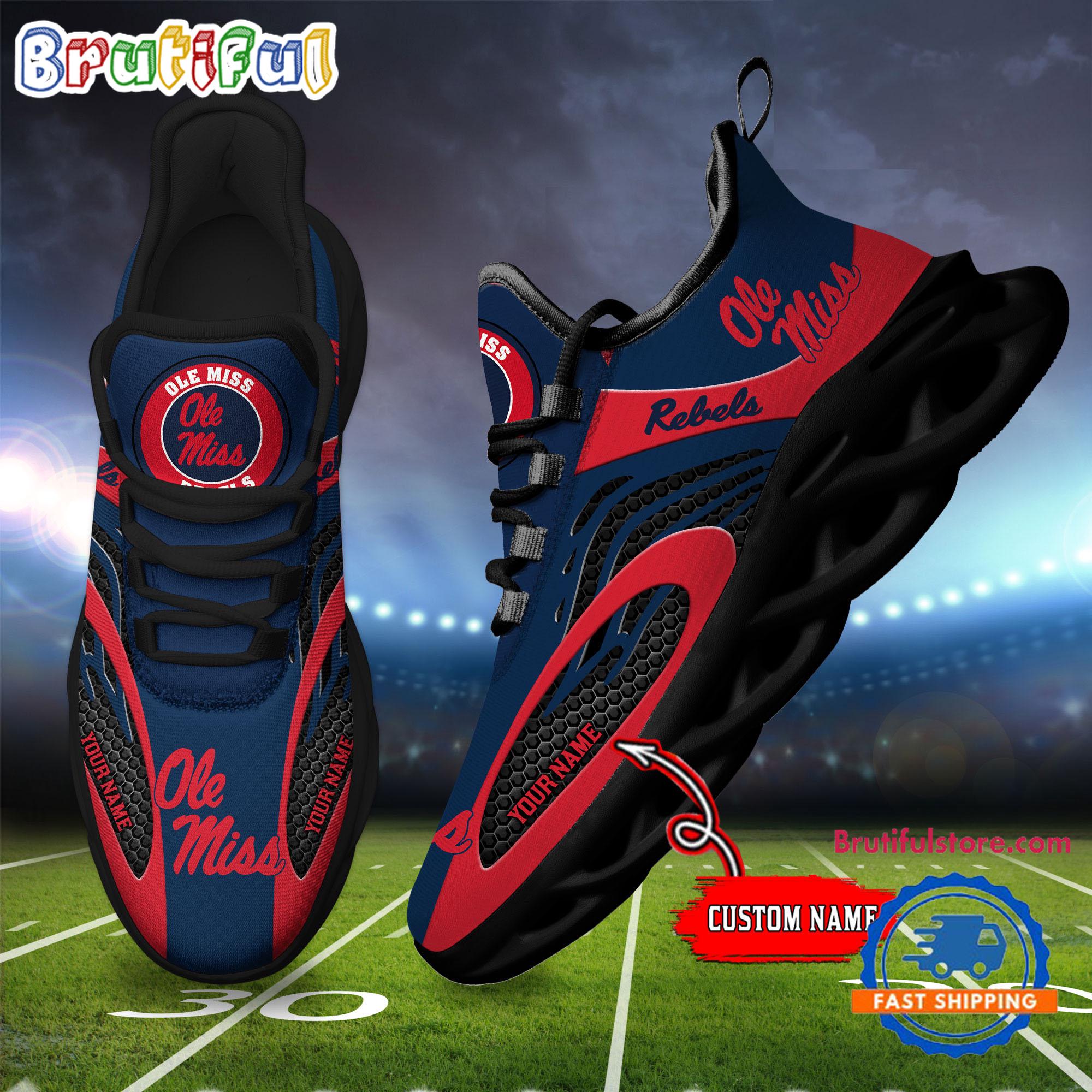 JWFancy Ole Miss Rebels Max Soul Shoes Sneakers For Men And Women