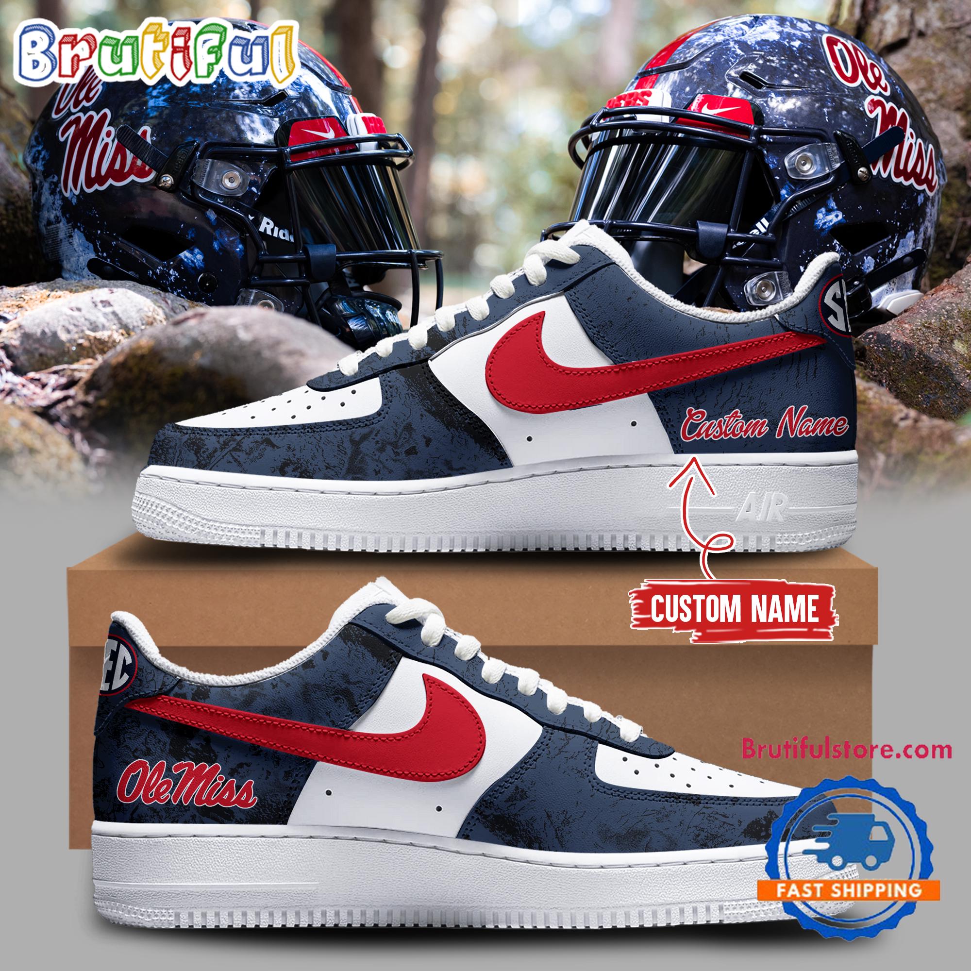 JWFancy Ole Miss Rebels x Real Tree Air Low-Top Sneakers Shoes For Men And Women